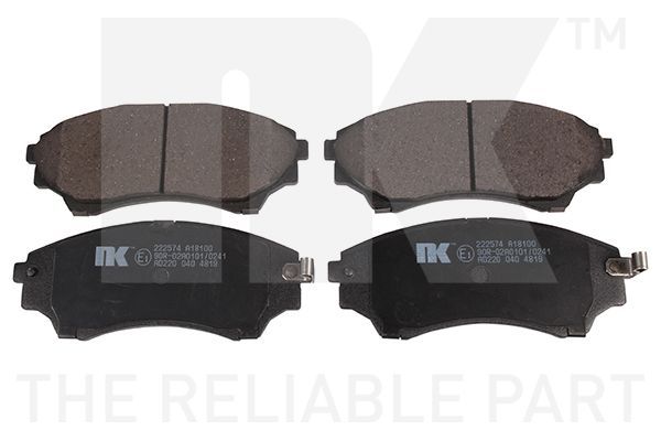 Stabdžių trinkelių rinkinys, diskinis stabdys NK 222574