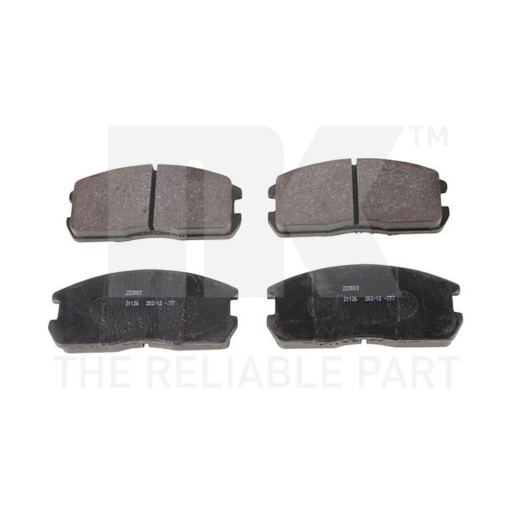 Stabdžių trinkelių rinkinys, diskinis stabdys NK 223003