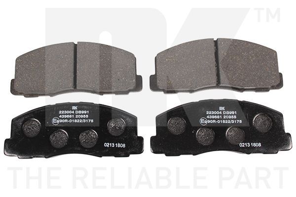 Stabdžių trinkelių rinkinys, diskinis stabdys NK 223004