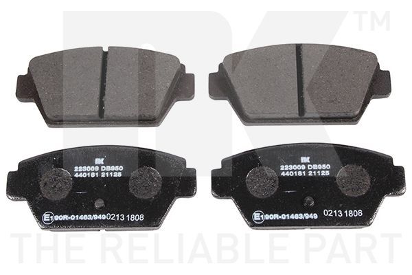 Stabdžių trinkelių rinkinys, diskinis stabdys NK 223009