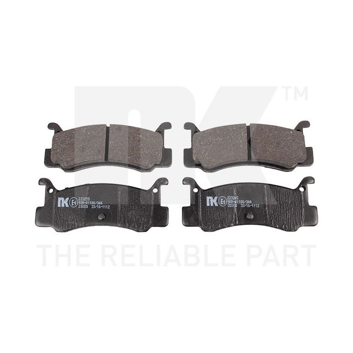 Stabdžių trinkelių rinkinys, diskinis stabdys NK 223215