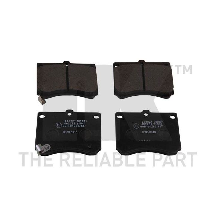 Stabdžių trinkelių rinkinys, diskinis stabdys NK 223221