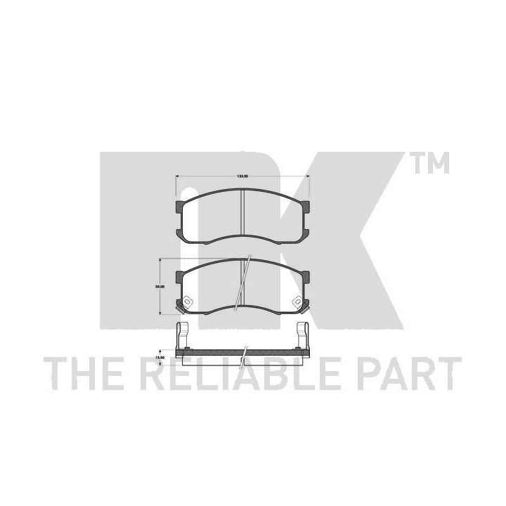 Stabdžių trinkelių rinkinys, diskinis stabdys NK 223229