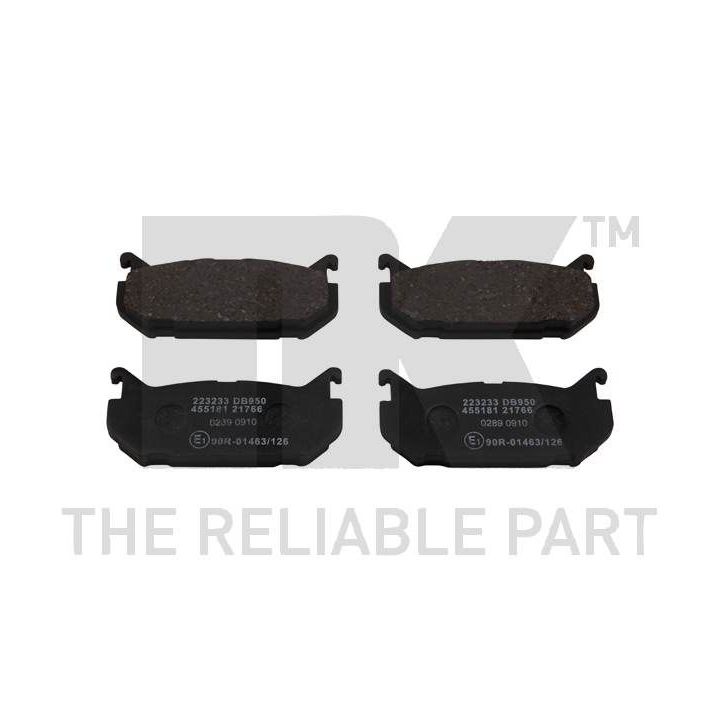 Stabdžių trinkelių rinkinys, diskinis stabdys NK 223233