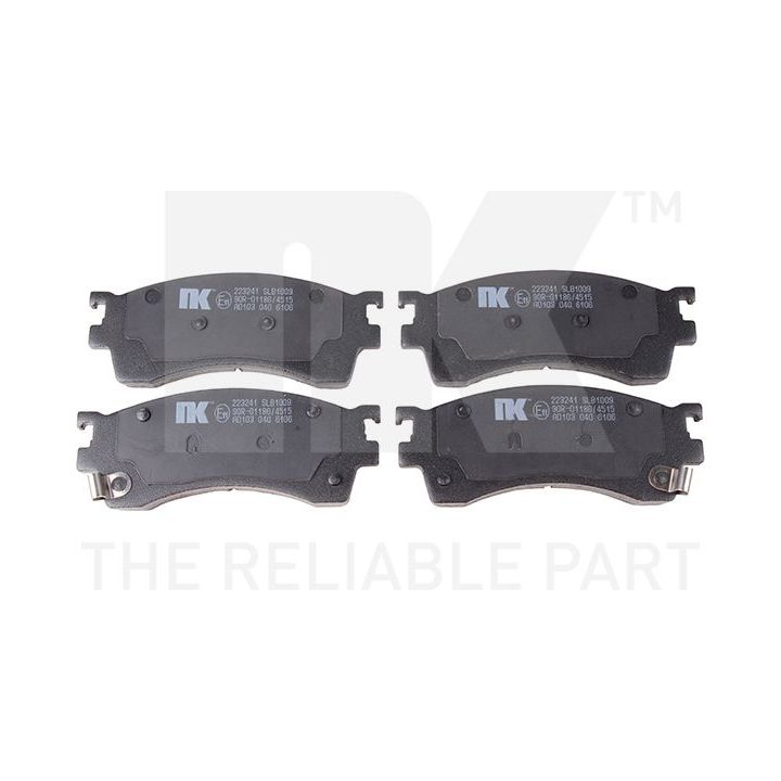 Stabdžių trinkelių rinkinys, diskinis stabdys NK 223241