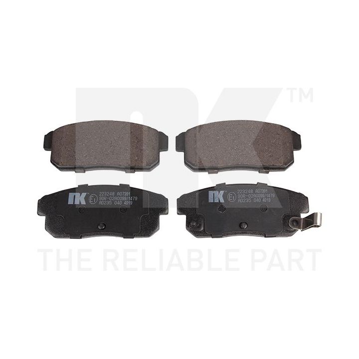 Stabdžių trinkelių rinkinys, diskinis stabdys NK 223248