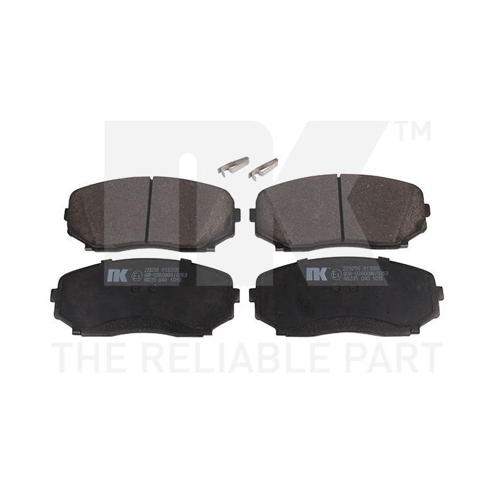 Stabdžių trinkelių rinkinys, diskinis stabdys NK 223256