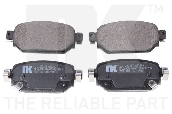 Stabdžių trinkelių rinkinys, diskinis stabdys NK 223267