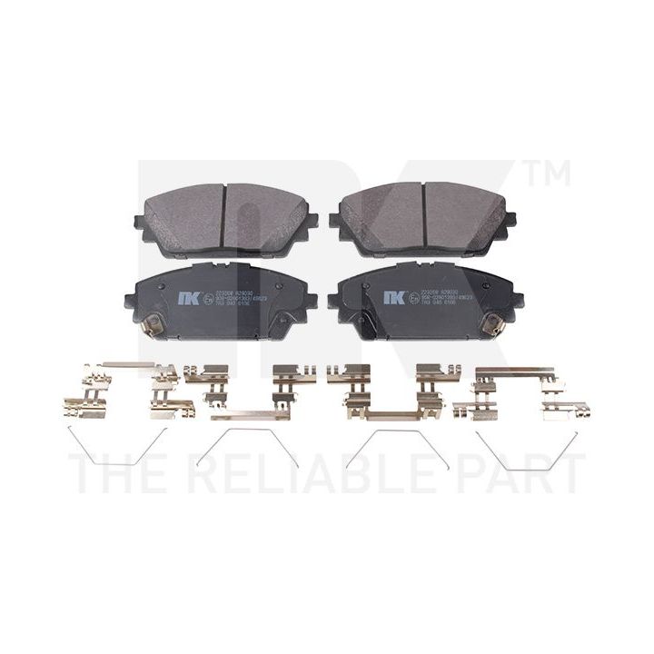 Stabdžių trinkelių rinkinys, diskinis stabdys NK 223268