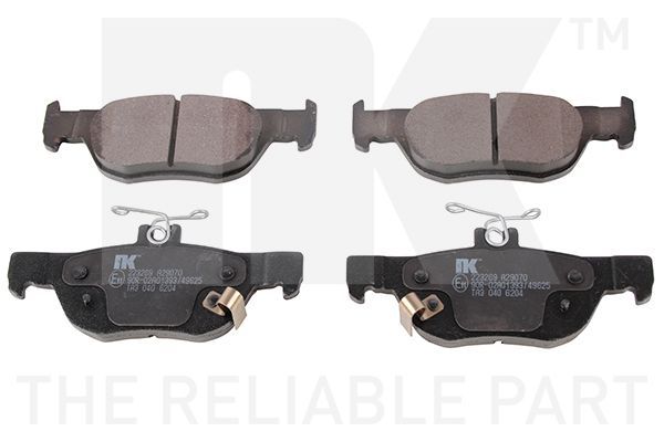 Stabdžių trinkelių rinkinys, diskinis stabdys NK 223269