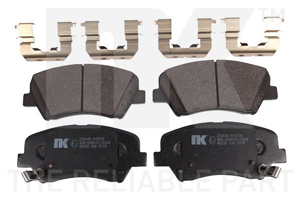 Stabdžių trinkelių rinkinys, diskinis stabdys NK 223443