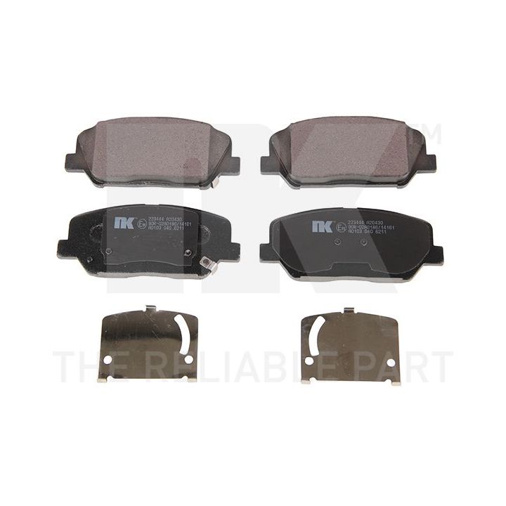 Stabdžių trinkelių rinkinys, diskinis stabdys NK 223444