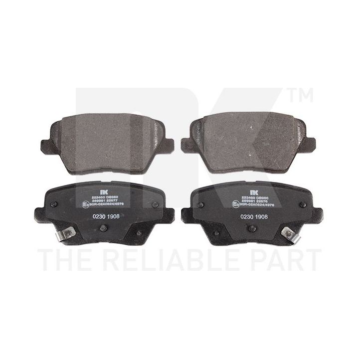 Stabdžių trinkelių rinkinys, diskinis stabdys NK 223460