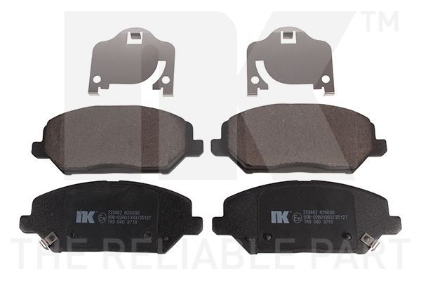 Stabdžių trinkelių rinkinys, diskinis stabdys NK 223462