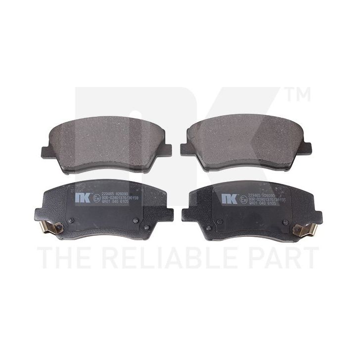 Stabdžių trinkelių rinkinys, diskinis stabdys NK 223465