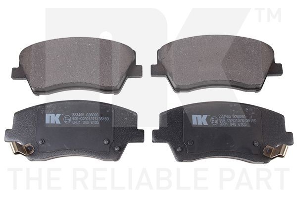 Stabdžių trinkelių rinkinys, diskinis stabdys NK 223465