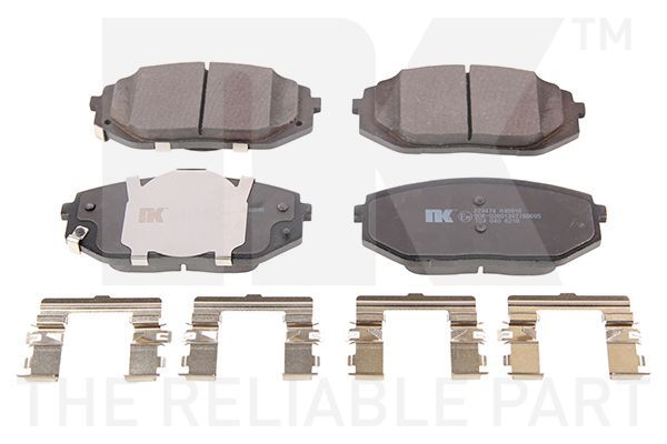 Stabdžių trinkelių rinkinys, diskinis stabdys NK 223474