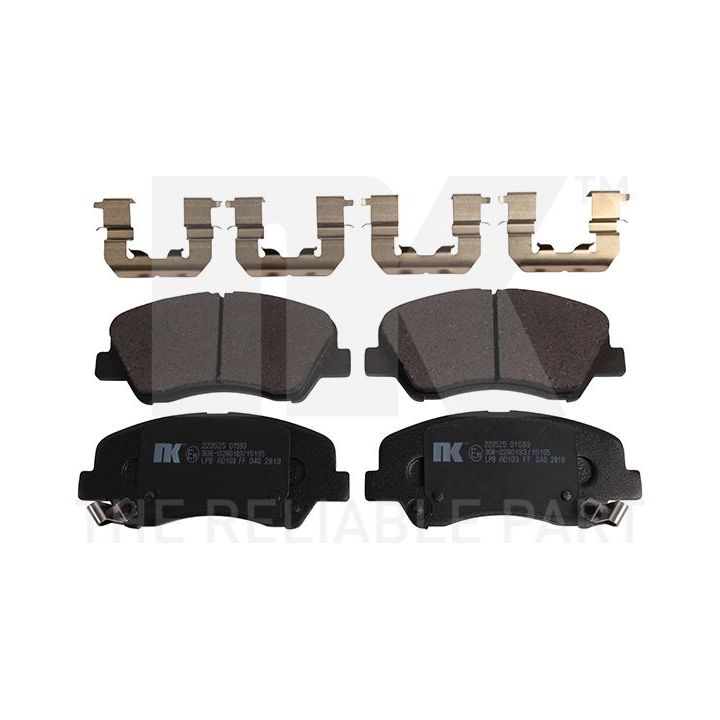 Stabdžių trinkelių rinkinys, stovėjimo stabdys NK 223525