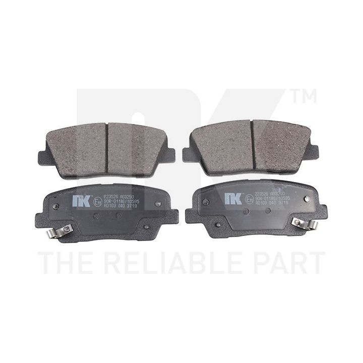 Stabdžių trinkelių rinkinys, diskinis stabdys NK 223526