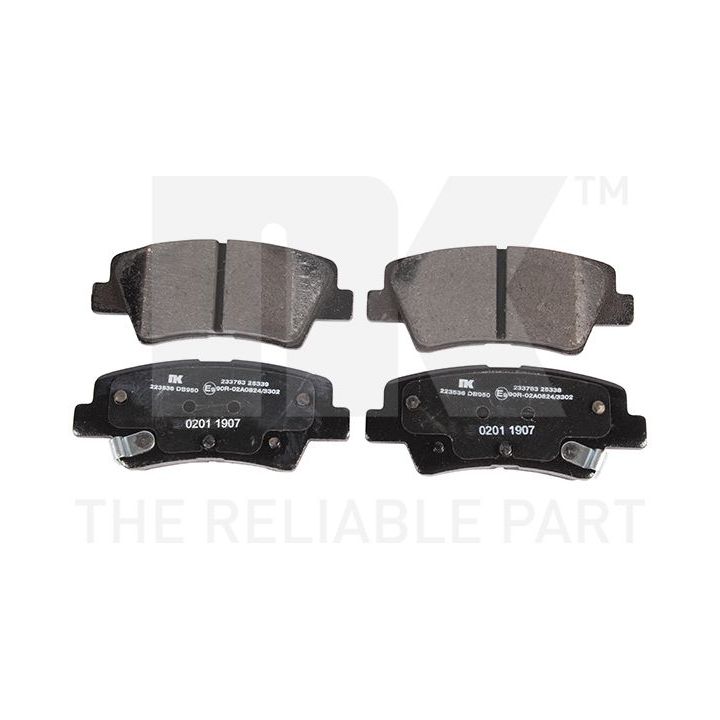 Stabdžių trinkelių rinkinys, diskinis stabdys NK 223536