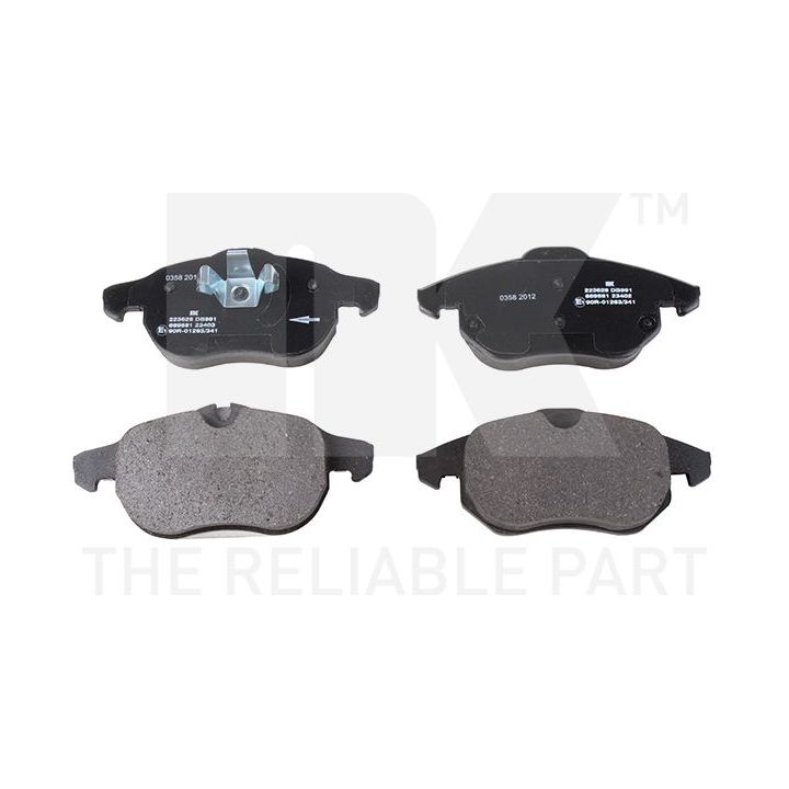 Stabdžių trinkelių rinkinys, diskinis stabdys NK 223628