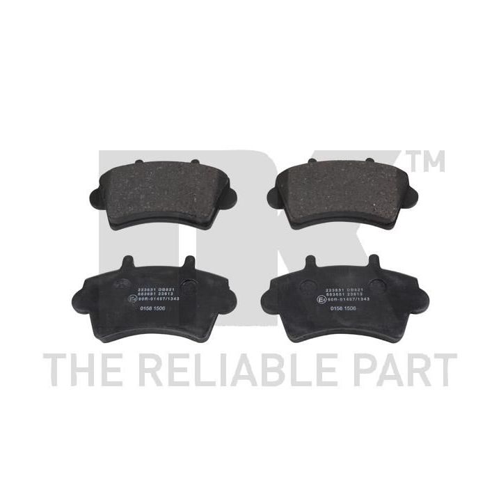 Stabdžių trinkelių rinkinys, diskinis stabdys NK 223631