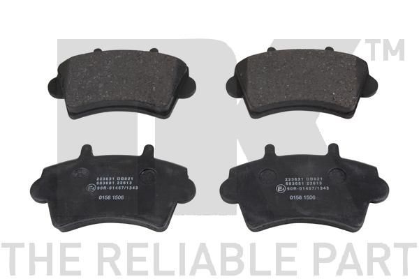 Stabdžių trinkelių rinkinys, diskinis stabdys NK 223631