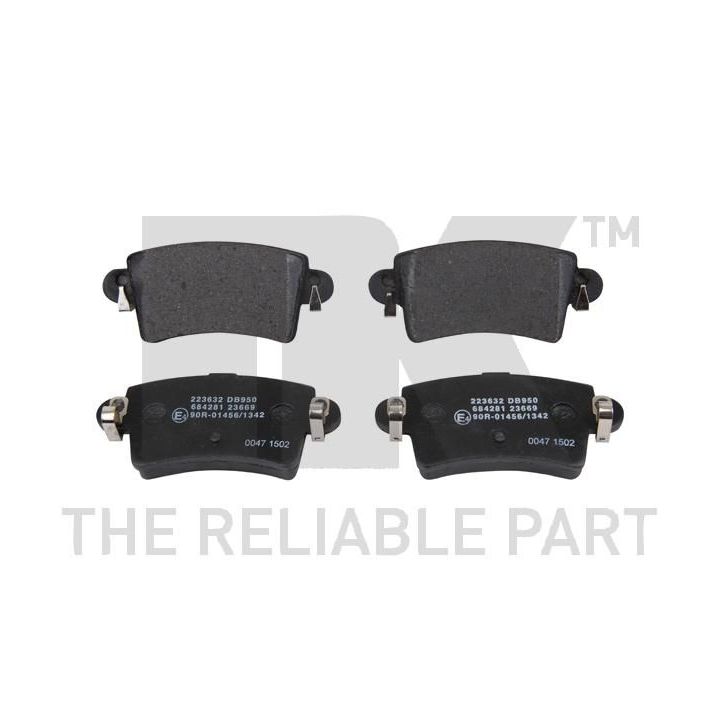 Stabdžių trinkelių rinkinys, diskinis stabdys NK 223632