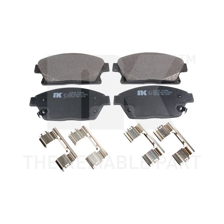 Stabdžių trinkelių rinkinys, diskinis stabdys NK 223646