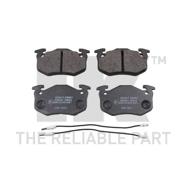 Stabdžių trinkelių rinkinys, diskinis stabdys NK 223917