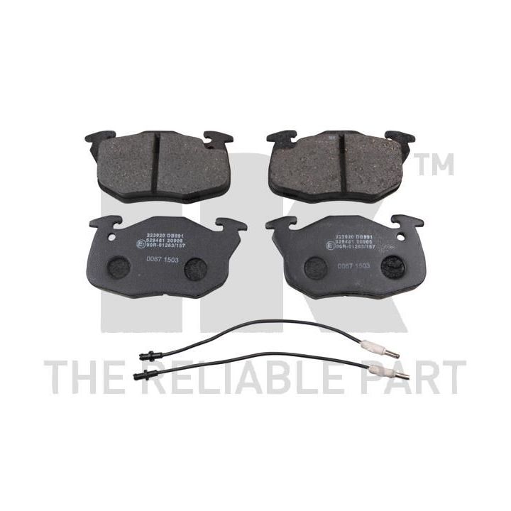 Stabdžių trinkelių rinkinys, diskinis stabdys NK 223920