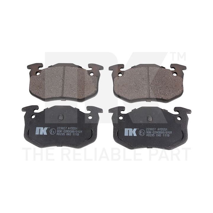 Stabdžių trinkelių rinkinys, diskinis stabdys NK 223927