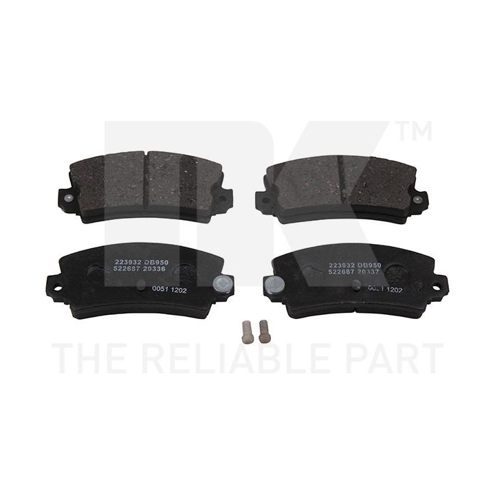 Stabdžių trinkelių rinkinys, diskinis stabdys NK 223932