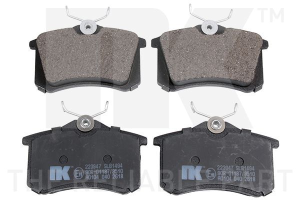 Stabdžių trinkelių rinkinys, diskinis stabdys NK 223947