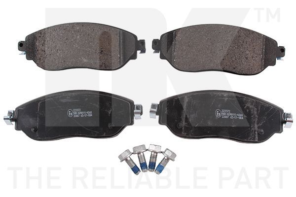 Stabdžių trinkelių rinkinys, diskinis stabdys NK 223972