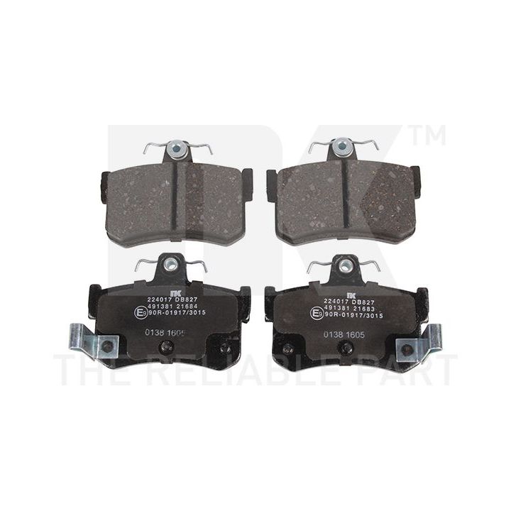 Stabdžių trinkelių rinkinys, diskinis stabdys NK 224017