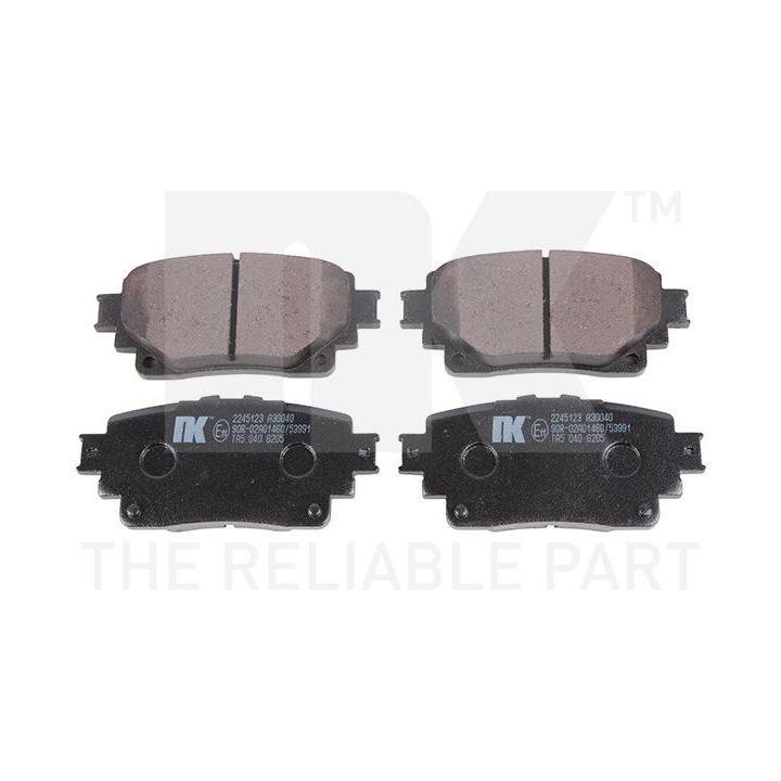 Stabdžių trinkelių rinkinys, diskinis stabdys NK 2245123