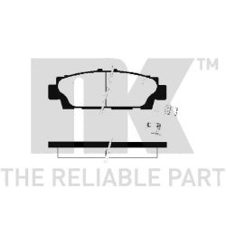 Stabdžių trinkelių rinkinys, diskinis stabdys NK 224537