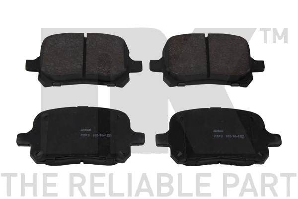 Stabdžių trinkelių rinkinys, diskinis stabdys NK 224550