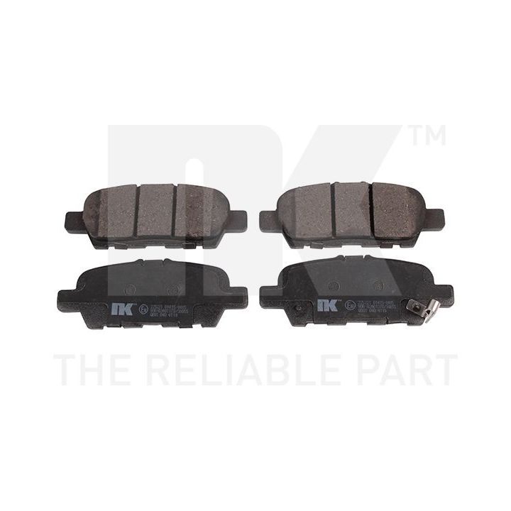 Stabdžių trinkelių rinkinys, diskinis stabdys NK 225221