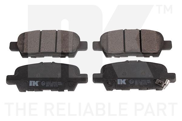 Stabdžių trinkelių rinkinys, diskinis stabdys NK 225221