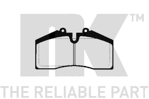 Stabdžių trinkelių rinkinys, diskinis stabdys NK 225602