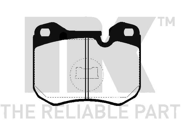 Stabdžių trinkelių rinkinys, diskinis stabdys NK 225603