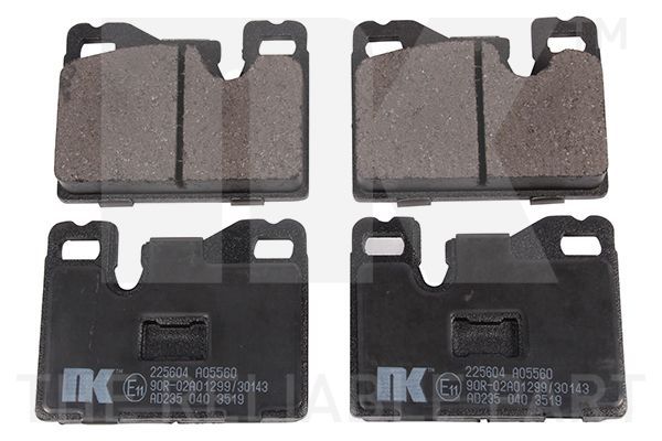 Stabdžių trinkelių rinkinys, diskinis stabdys NK 225604