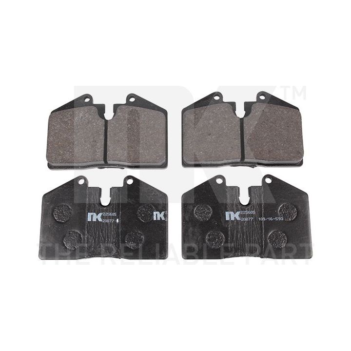 Stabdžių trinkelių rinkinys, diskinis stabdys NK 225605