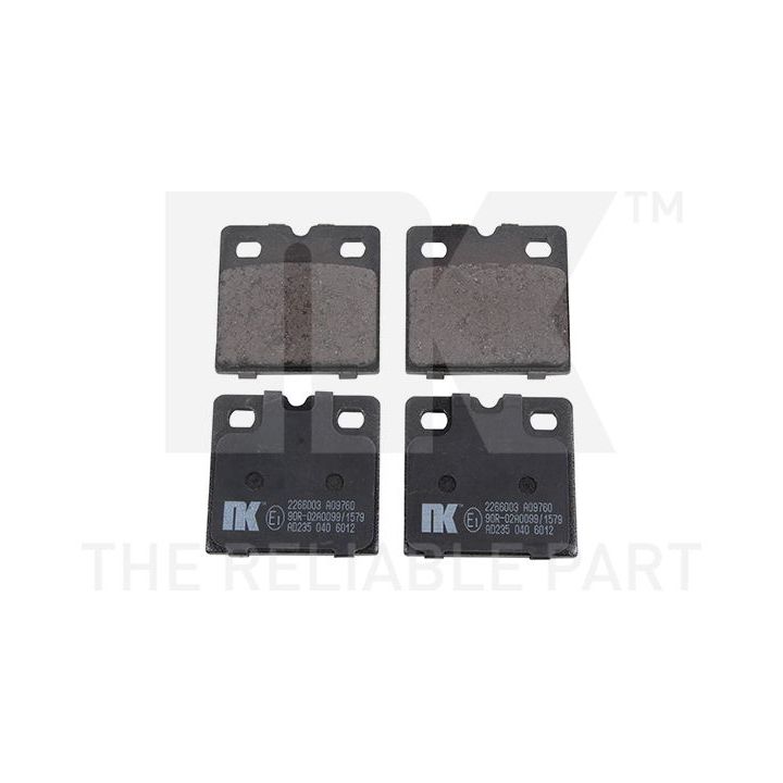 Stabdžių trinkelių rinkinys, stovėjimo stabdys NK 2266003