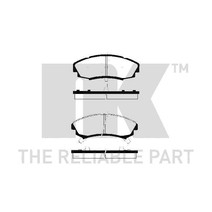 Stabdžių trinkelių rinkinys, diskinis stabdys NK 229207