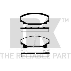 Stabdžių trinkelių rinkinys, diskinis stabdys NK 229208