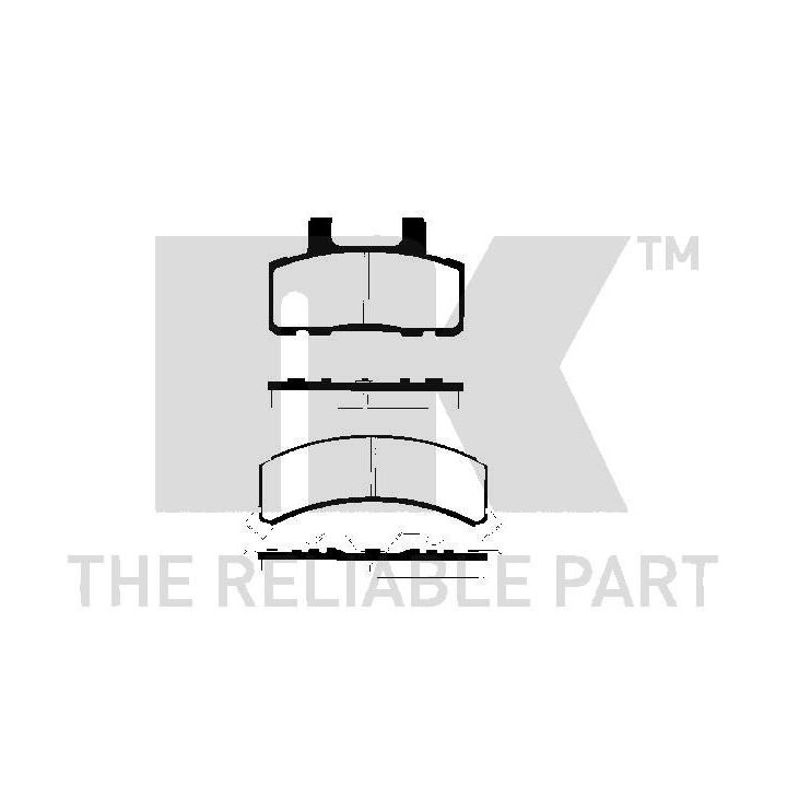 Stabdžių trinkelių rinkinys, diskinis stabdys NK 229210