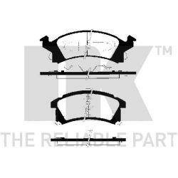 Stabdžių trinkelių rinkinys, diskinis stabdys NK 229215